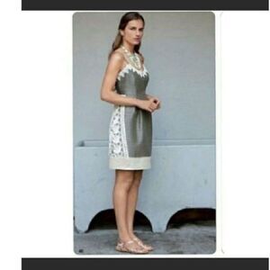 Moulinette Soeurs Dress with Lace and Linen Detail. Anthropologie. Size 0